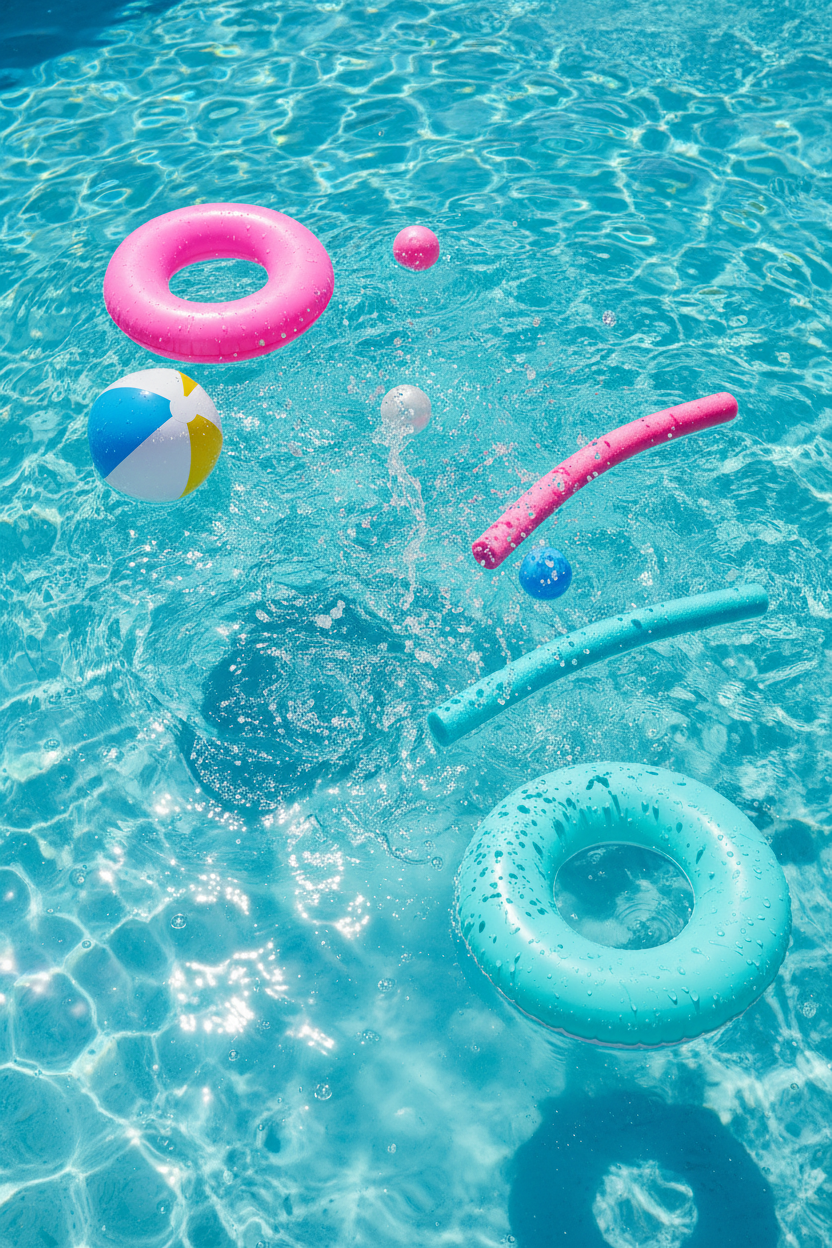 Kolorowe zabawki wodne